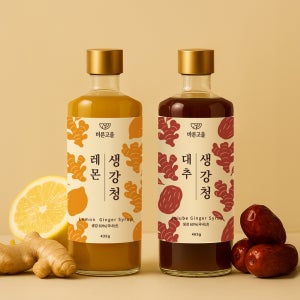 [1+1] 레몬+대추 생강청 생강차 감기에 좋은 차