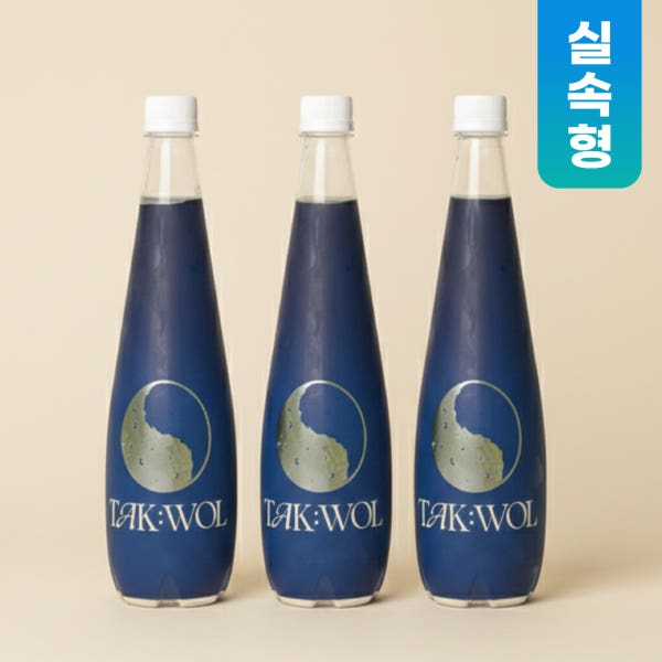 [실속형 - 초월 3병] 경주 탁월 천연탄산 막걸리 생막걸리 선물 세트 전통주 프리미엄 답례품