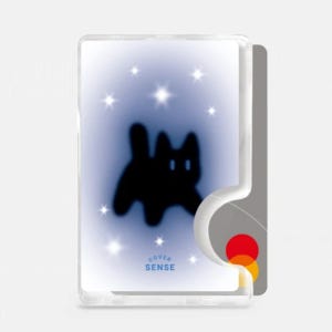 센스 맥세이프 사이드 교통 테그 카드 2장 옆 수납 슬롯 반짝반짝 눈빛 고양이