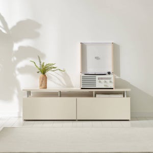 마인 거실장 낮은 티비다이 tv장 장식장 1200, 크림화이트