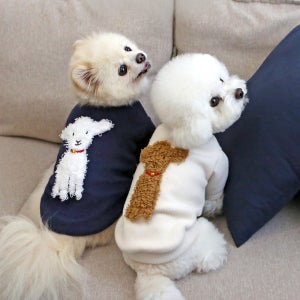 이츠독 뽀글이 양 기모 티셔츠 귀여운 캐릭터 양이 있어 예쁨 폭발