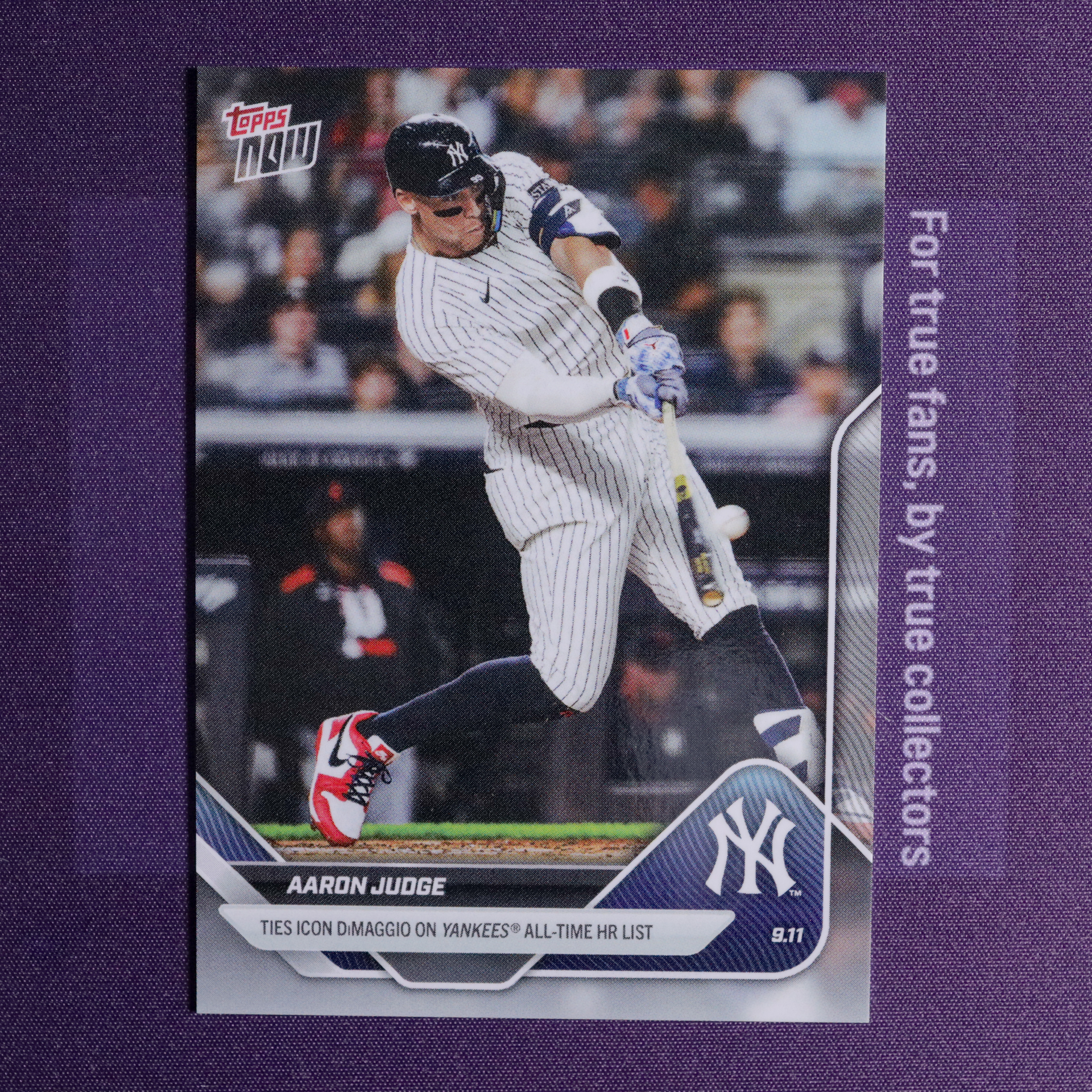 애런 저지 뉴욕 양키스 2025.9.11. MLB 탑스 나우 야구카드 TOPPS NOW 스포츠카드