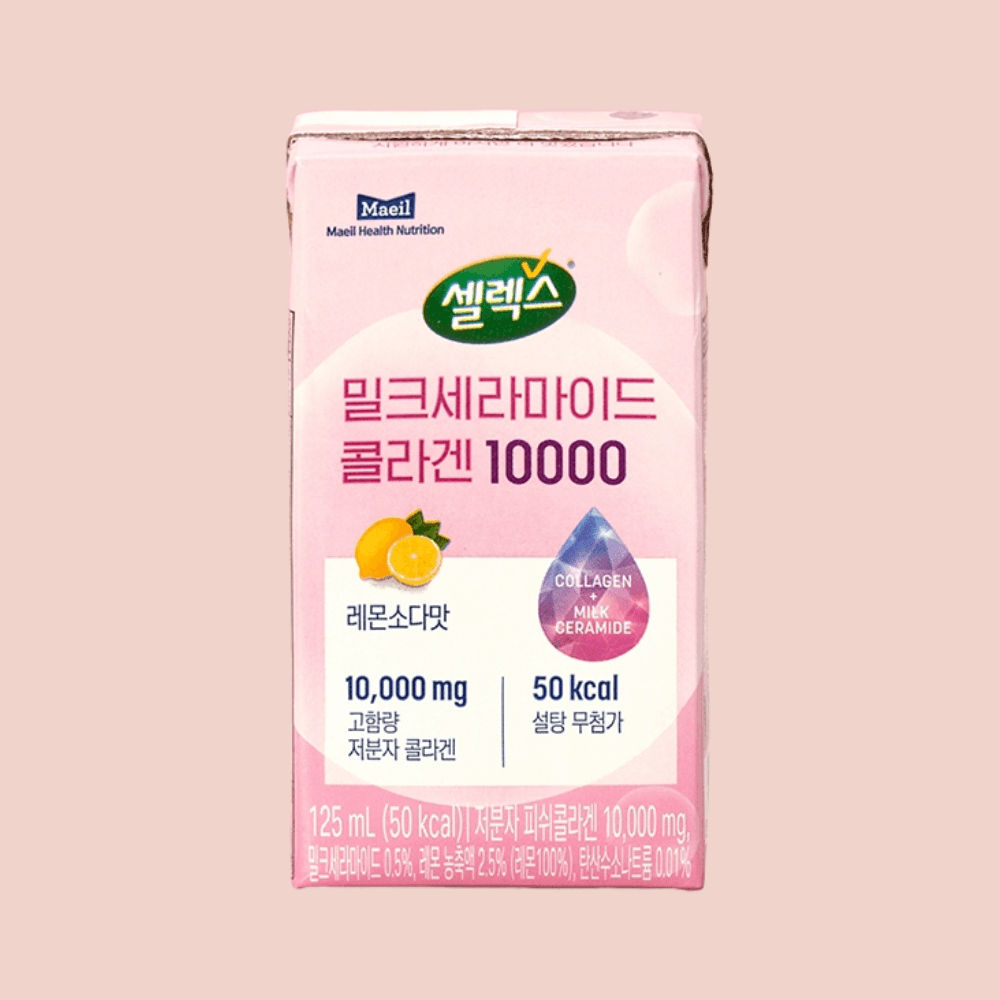 셀렉스 밀세라 <b>콜라겐</b> 드링크 <b>10000</b> <b>밀크세라마이드</b> 고함량 <b>콜라겐</b> 24개입 1개 이너뷰티
