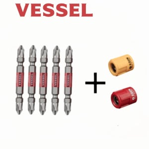 베셀 리브 드릴비트 65(5ea) 이젠 자화기 울트라 (1ea색상선택가능) 십자촉 드릴비트