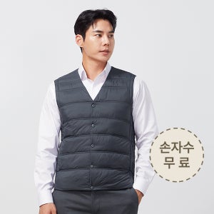 추동 작업복 V넥 경량 조끼 KSK-266 경량패딩조끼 겨울 단체 근무복 웰론 패딩 방한 회사 자수무료