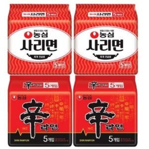 농심 신라면 10 + 사리면 10 신사세트 20개