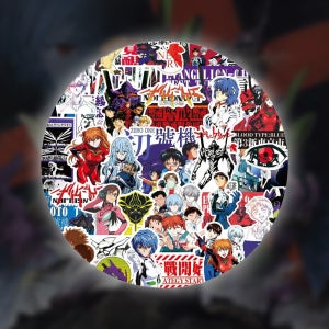 에반게리온 스티커 75P 에바 다꾸스티커 씰 노트북 캐리어 꾸미기 굿즈