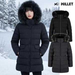 밀레 여성 구스다운 롱패딩 중량패딩 이월상품 역시즌 에베레스트 한라산