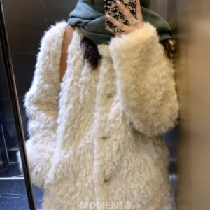 포근한 카라 퍼 자켓 겨울 아우터 화이트 핑크 베이지 브라운 퍼코트