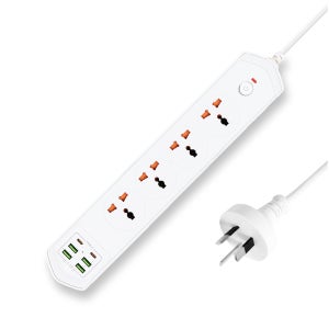 루루미 여행용 멀티탭 어댑터 호주 뉴질랜드 중국 샤오미 워홀 유학 4구, 1.8m, 1개