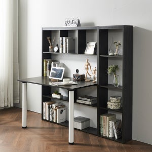 편수책상+책장 세트 심플 홈오피스 1인 베스트리뷰시 이케아 도마