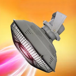 후지카 천장용 선풍기히터 FU-360 카본 전기 히터 난로 공업용 회전 대형 53cm