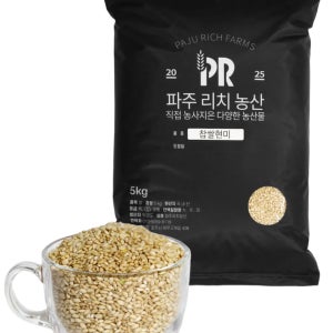 경기 파주 25년 햅쌀 직접 농사지은 맛있는 찹쌀현미 단일미 5kg, 1개