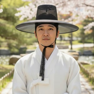 양반갓 망건 선비 전통 한복 갓 저승사자 모자 망건