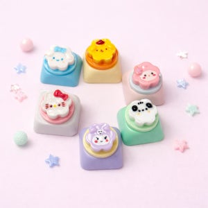 펫더월드 레트로 플라워 산리오 포인트 키캡