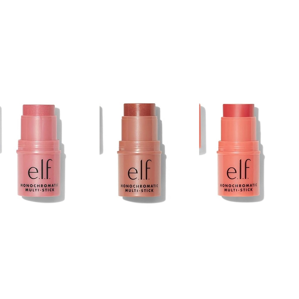 e.l.f. Monochromatic Multi Stick 엘프 모노크로매틱 멀티 스틱 대즐링 피오니, 브론즈 체리, 글리머링 구아바 3종