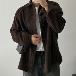 남자셔츠 기모양털 코듀로이 골덴 오버핏 남성남방
