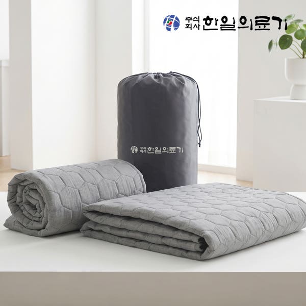 한일의료기 탄소매트 전기매트 프리볼트 온열 장판 여행용 캠핑 1인용 미니싱글 머스트그레이