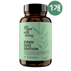 [독일 현지 정품] BIOGENA 철분 듀오 에디션 비타민C 60캡슐, 1개