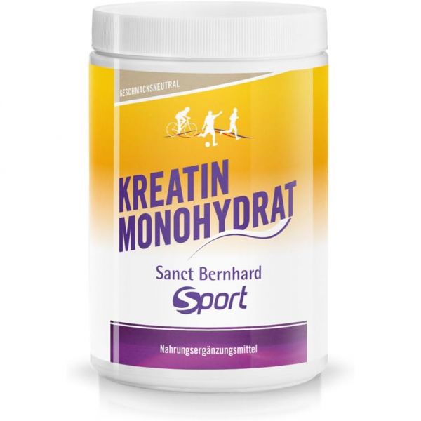Krauterhaus <b>Sanct Bernhard</b> 생 베른하르트 스포츠 크레아틴 모노하이드레이트 I 600g 고품 분말 글루텐 및 유당 무함유 더 많은 <b>에너지</b>와 힘 제품 독일 생산