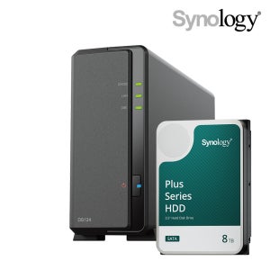 시놀로지 나스 DS124 NAS HAT3320 8TB [8TBx1] HDD 포함