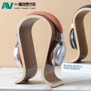 감성 우드 원목 헤드셋 거치대 헤드폰 걸이 스탠드 오크 호두나무 게이밍 책상정리