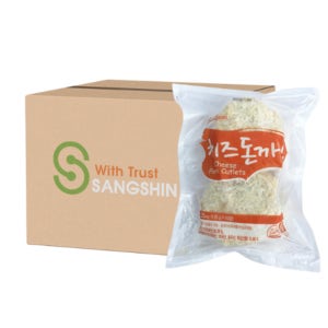 [1BOX] 상신 치즈돈까스 135g x 10장 x 6팩 업소용 대용량 냉동돈까스
