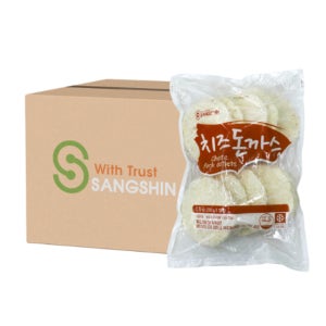 [1BOX] 상신 치즈돈까스 200g x 10장 x 4팩 업소용 대용량 냉동돈까스