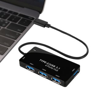 C타입 4포트 무전원 허브 USBC타입 to USB3.0허브 NEXT-415TC