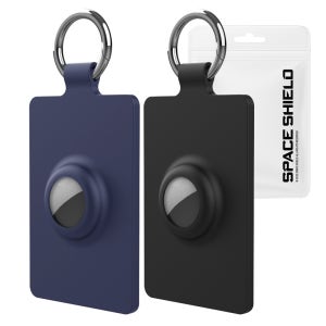 에어태그 호환 분실방지 스탠다드 카드 2개 수납 실리콘 키링 홀더 2P SET