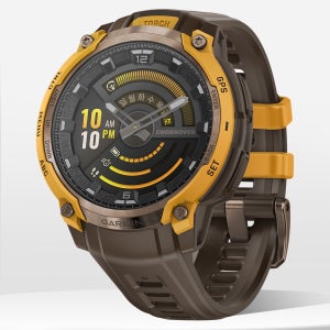 가민 인스팅트 크로스오버 아몰레드 아웃도어 GPS 스마트워치 브론즈 선버스트, 47mm