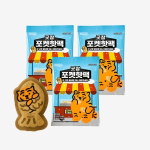 동국제약 굿잠 포켓핫팩 10입 3박스 무직타이거 /휴대용 미니 핫팩 대용량 일회용 손난로 붕어빵 모양