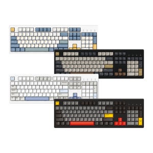 한성컴퓨터 LED 마그네틱축 자석축 8K 풀배열 자판 PC방 사무용 업무용 게이밍 게임 저소음 키보드