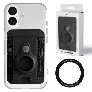 맥세이프 호환 태그포켓 에어태그 분실방지 카드 2장 수납 포우 레더 월렛