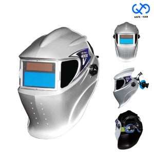 국산 자동용접면 써보그라스 4000V 뉴 헬멧형 사이드뷰 그라인드모드