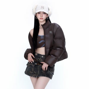 [MLB][카리나착용] 여성 크롭 커브패딩 (4 COLOR)