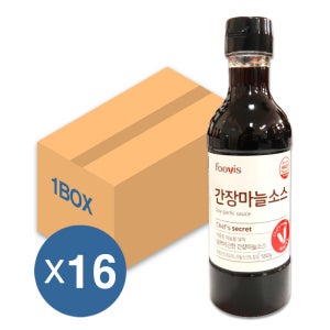 이슬나라 간장마늘소스 500g 16개입 1박스 치킨소스
