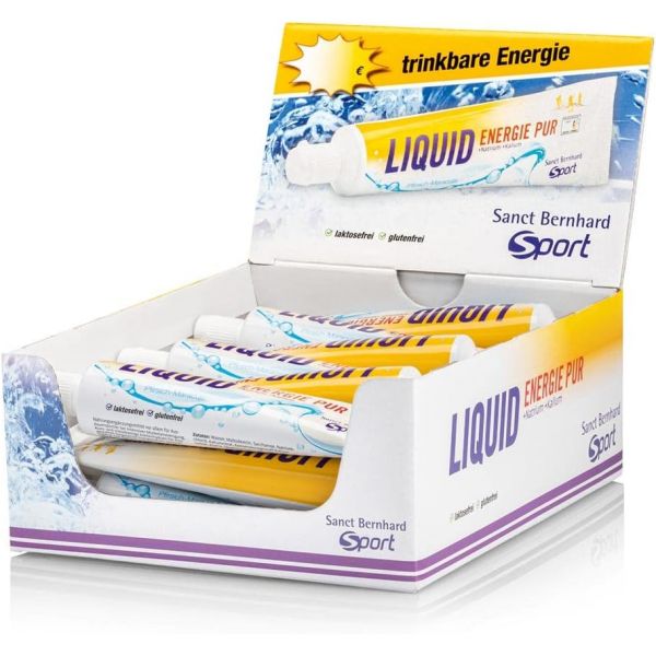Krauterhaus <b>Sanct Bernhard</b> 생 베른하르트 스포츠 리퀴드 <b>에너지</b> 퓨어 I 18 튜브 탄수화물이 풍부한 젤 복숭아 열정 과일 맛 무유당, 무글루텐, 제품 독일 생