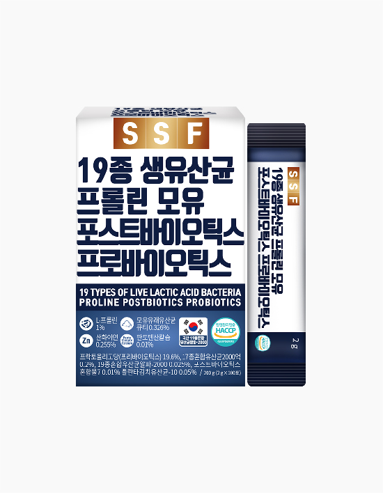 [순수식품] 19종 생<b>유산균</b> 프롤린 모유 포스트바이오틱스 1박스(100포) (단일옵션)