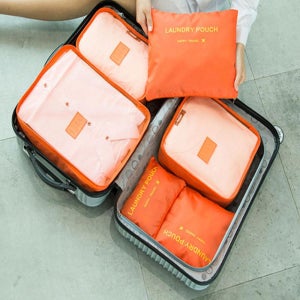 여행용파우치 캐리어정리 여행 용품 필수품 세면백 워시백 파우치 정리 6종 세트