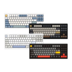한성컴퓨터 LED 마그네틱축 자석축 8K 텐키리스 자판 PC방 사무용 업무용 게이밍 게임 저소음 키보드