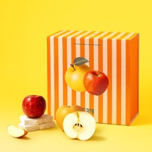 햇사과배 스윗 선물박스 3kg 이상 (햇사과 6개 + 신고배 2개)