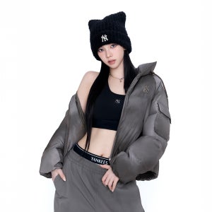 [MLB][카리나착용] 여성 빈티지 크롭 커브패딩 (3 COLOR)