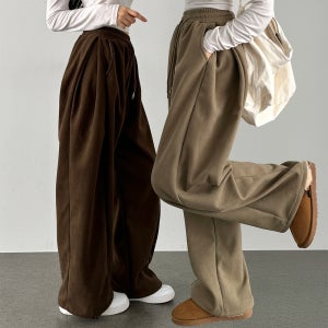 스웻팬츠 핀턱와이드팬츠 와이드트레이닝바지