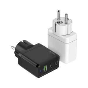 추오하/QC637GAN BK USB PD 65W PPS GaN 멀티 초고속 접지충전기 블랙