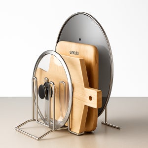 마니파파 스테인레스 스탠드 도마꽂이 냄비받침 거치대 4칸