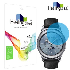 기어S2 밴드 클래식 3G 저반사 지문방지 액정보호필름 2매 심박센서 2매 세트