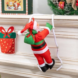벽타는 사다리 산타 1인 크리스마스 창문 벽장식 트리 오너먼트 데코 소품 홈파티 인형 선물