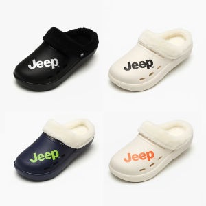 JEEP 지프 스탠다드퍼 여성 겨울 방한 캠핑 아웃도어 털슬리퍼