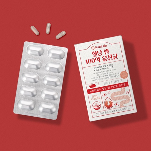 프로바이오틱스 프리바이오틱스 장 건강 유산균 60캡슐 약 2개월분 혈당 앤 100억 유산균